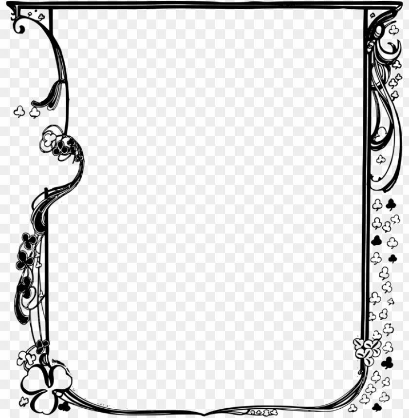 free PNG borders and frames saint patrick's day picture frames - transparent page frame PNG image with transparent background PNG images transparent
