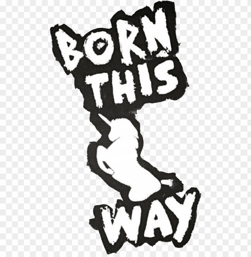 born this way by bloodyyani - born this way logo, unicornio