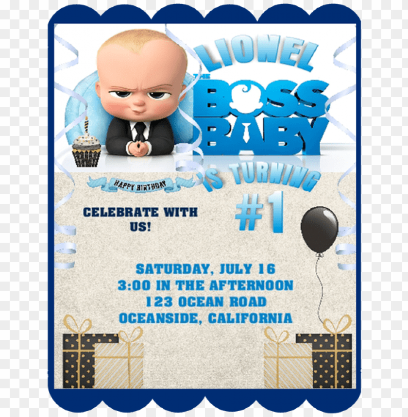 Boss Baby Birthday Party Keepsake Bottle Invitation Boss Baby Birthday Invitatio Png Image With Transparent Background Toppng