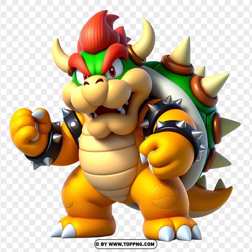 Bowser Iconic Villain Of The Mario Franchise PNG Transparent Background