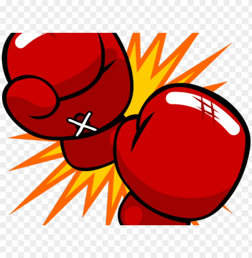 Boxing Gloves Clipart Boxing Ring - Drawing Cartoon Boxing Gloves PNG Transparent Background