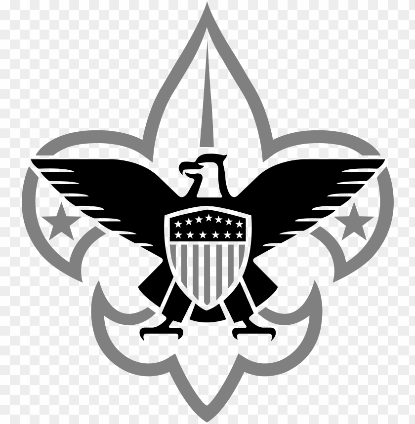 Download Boy Scouts Logo Grey Svg Boy Scouts Of America Logo Black And White Png Image With Transparent Background Toppng
