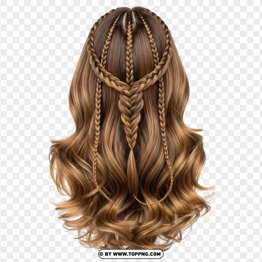 Braided hair – thick, natural style