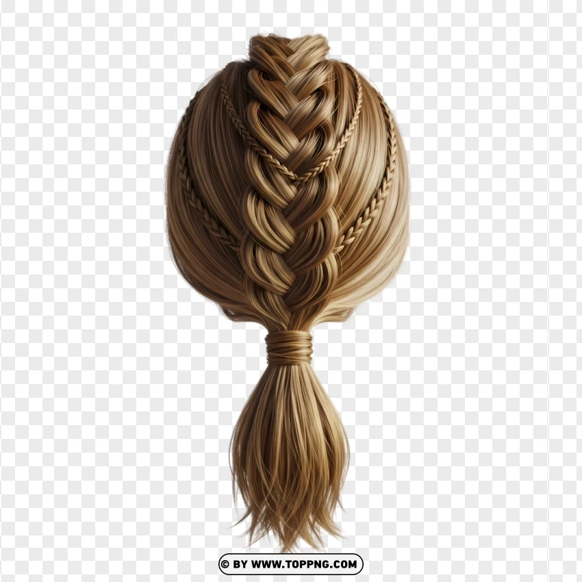 Braided ponytail – high, sleek, and polished