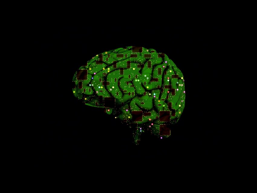 brain, microchip, circuits, artificial intelligence