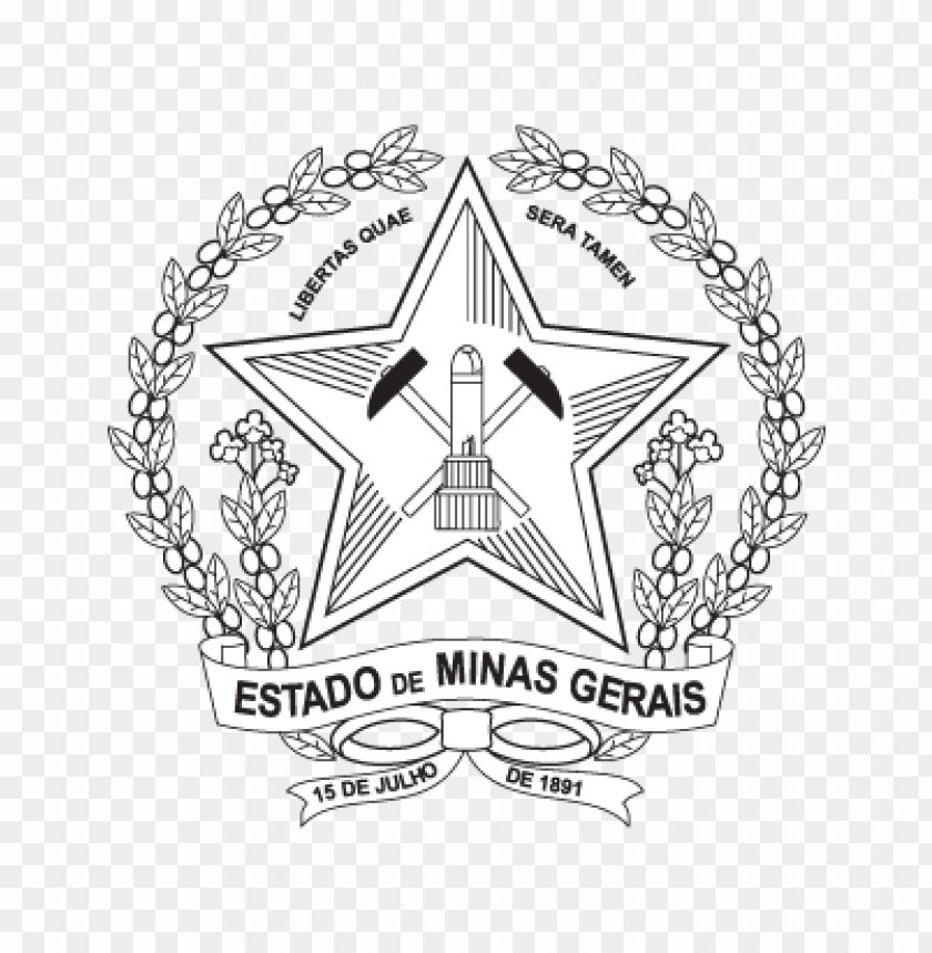  brasao minas gerais logo vector free - 466722