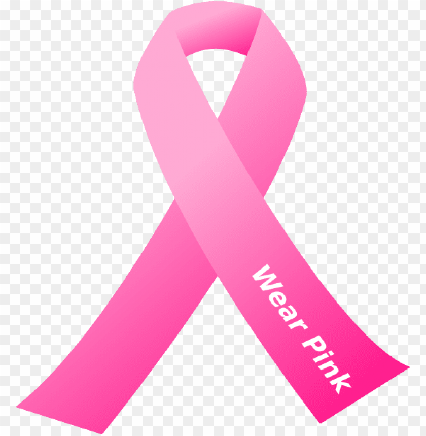 breast cancer ribbon wear pink PNG image with transparent background@toppng.com