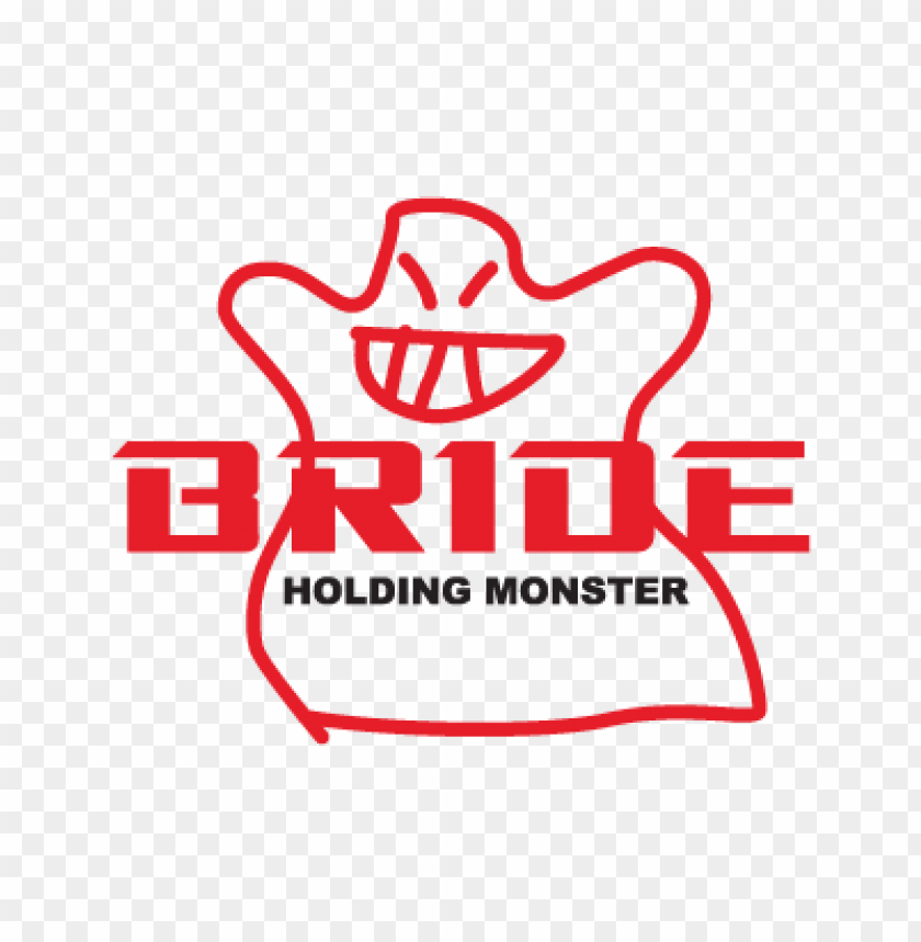  bride holding monster logo vector free - 466672