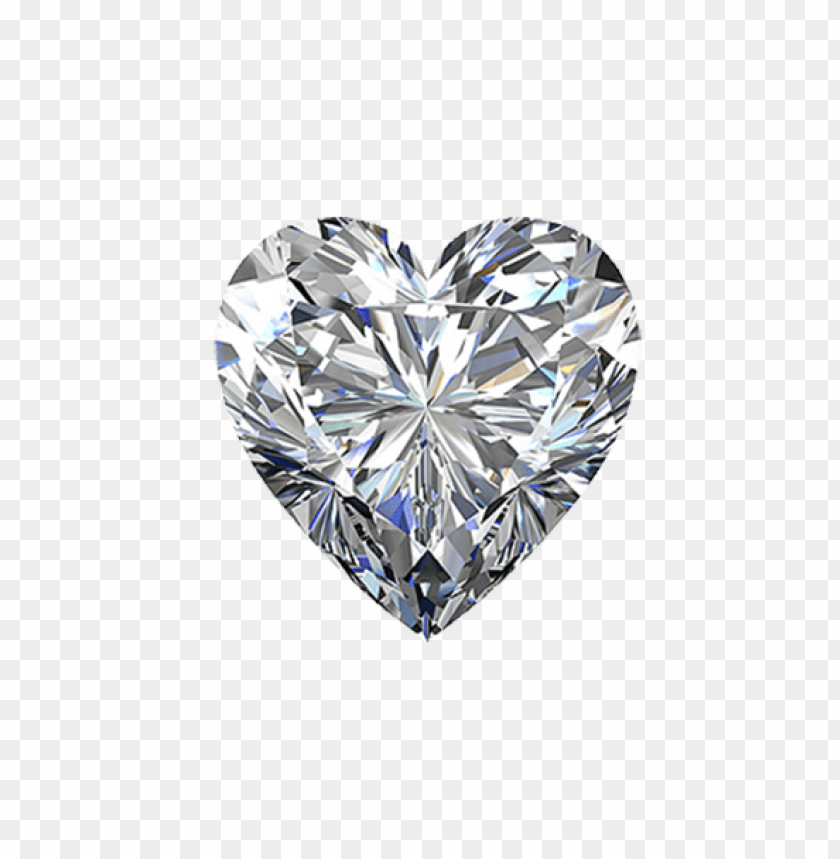 Transparent Background PNG of brilliant diamond love shaped - Image ID 14696