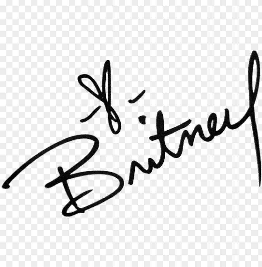 britney spears autograph tattoo britney spears logo PNG transparent with Clear Background ID 220584