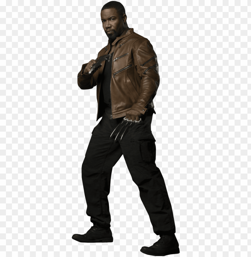 Bronze Tiger Leather Jacket Michael Jai White Png Image With Transparent Background Toppng