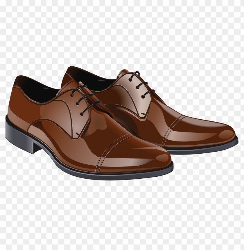 brown men shoes clipart png photo - 33340