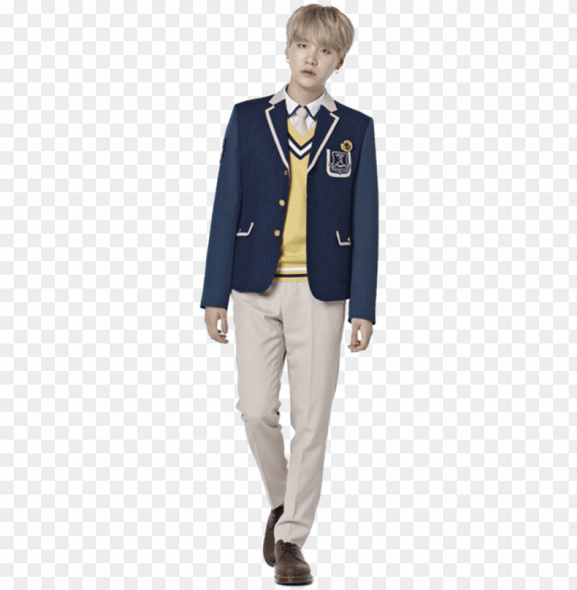 Bts Min Yoongi And Suga Image - Bts Suga School Uniform PNG Transparent With Clear Background ID 190305