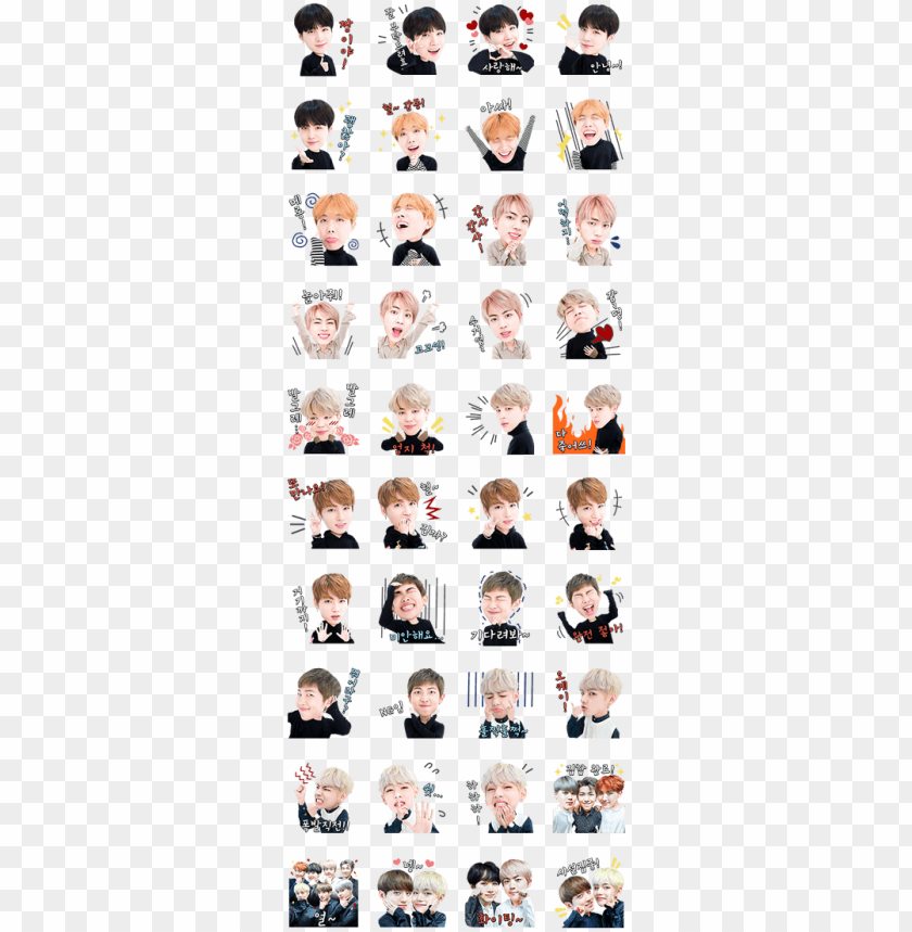 bts stickers bts stickers line png image with transparent background toppng