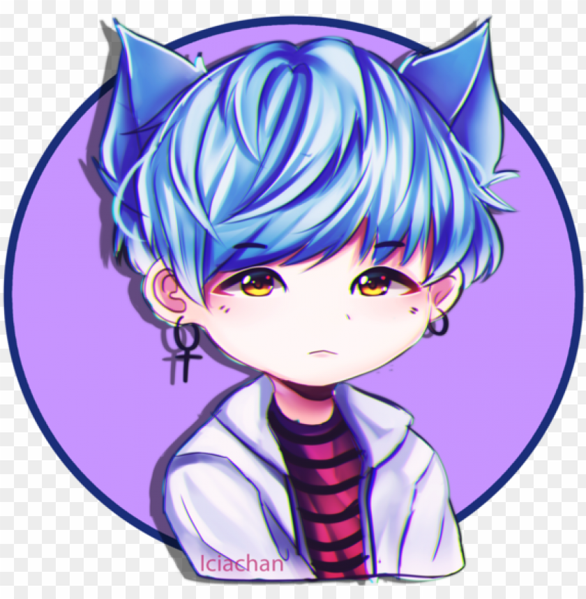 free PNG bts stickers suga by iciachan on deviantart - bts suga fanart chibi PNG image with transparent background PNG images transparent