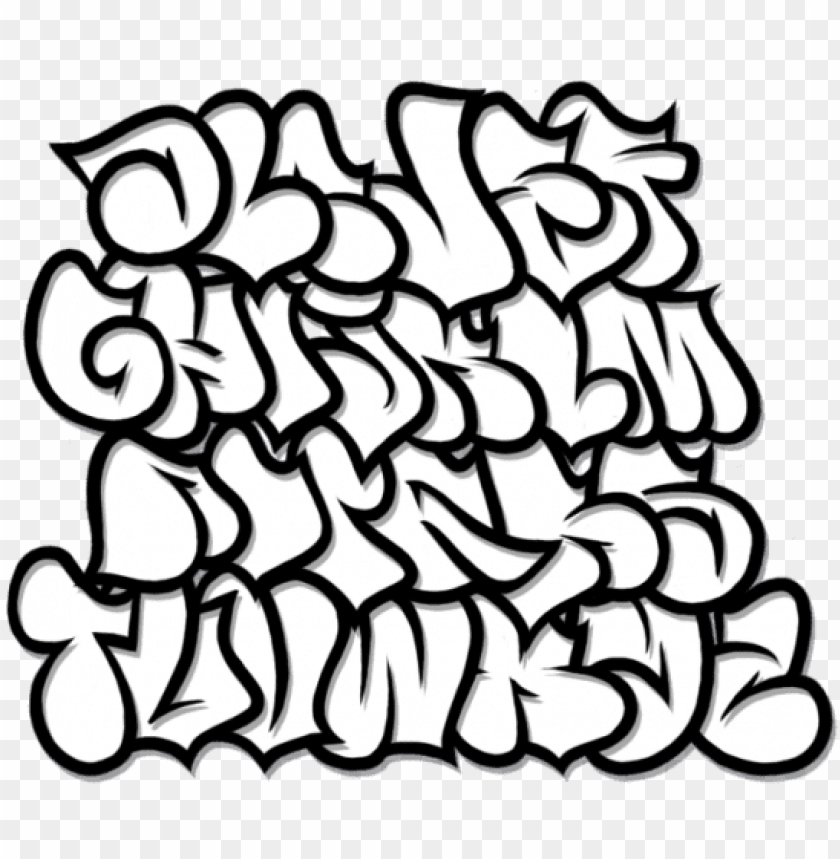 Big Fat Bubble Letter Tag Graffiti Alphabet Vector 225957 Vector