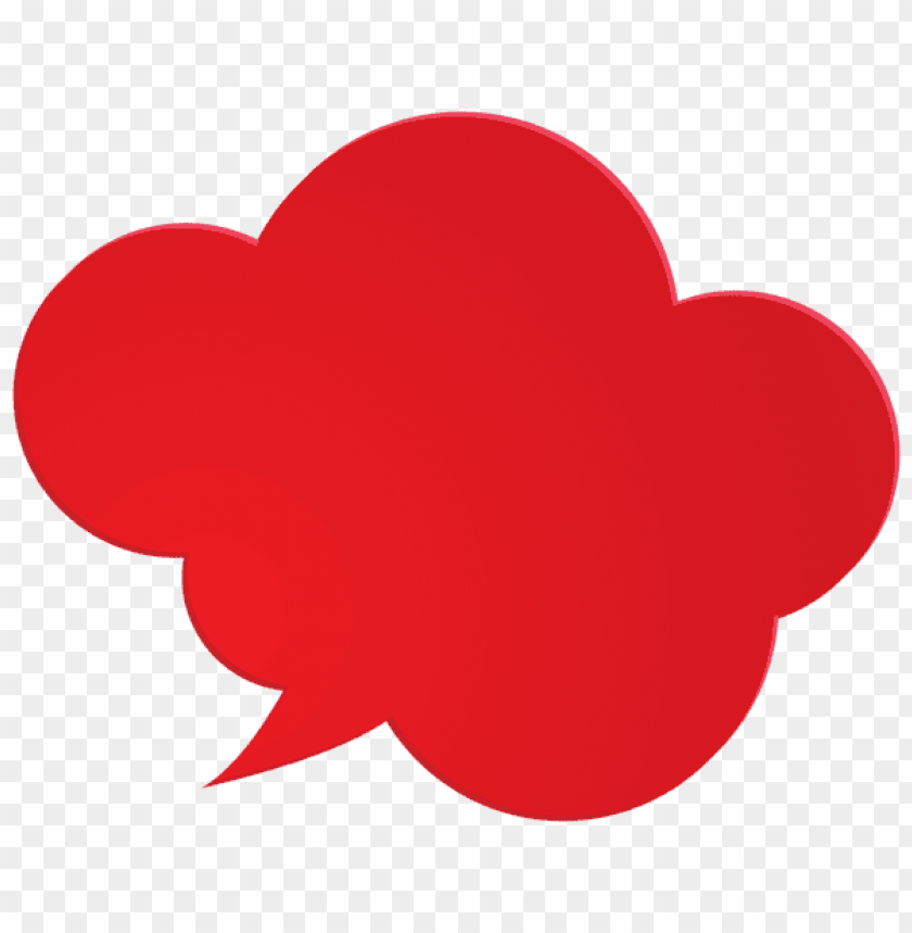 bubble speech red clipart png photo - 53223