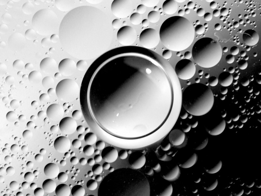 Bubbles Bw Form Gray White Png - Free PNG Images