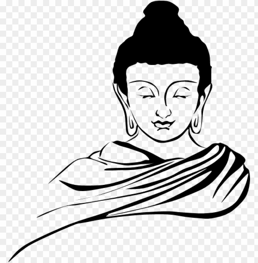 Buddha Clipart - Buddha Clipart Black And White PNG Transparent With Clear Background ID 168223