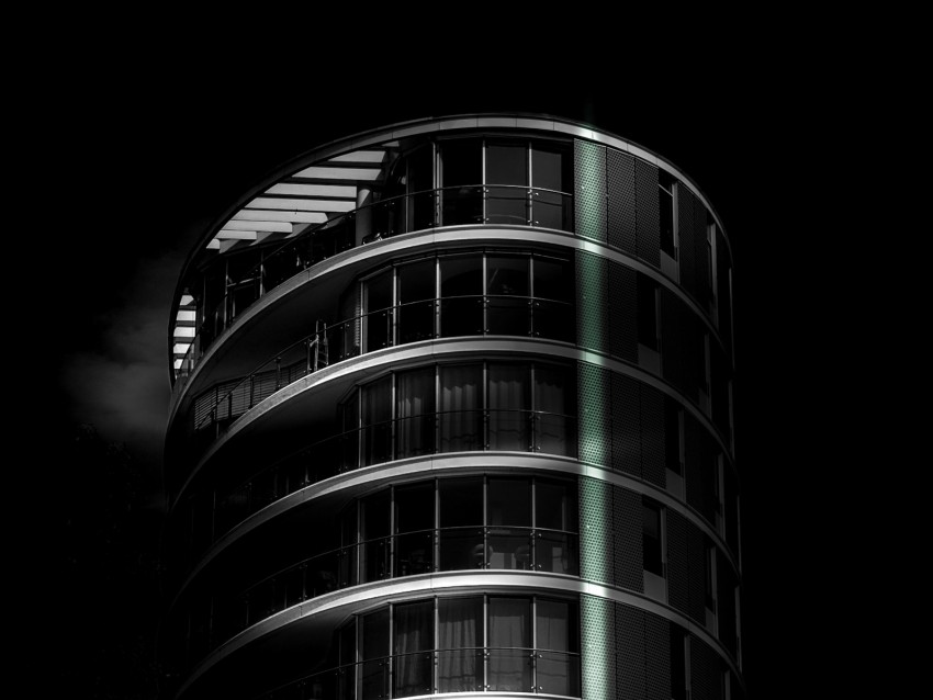building, architecture, dark, minimalism
