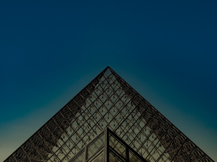 free PNG building, pyramid, architecture, construction, glass background PNG images transparent