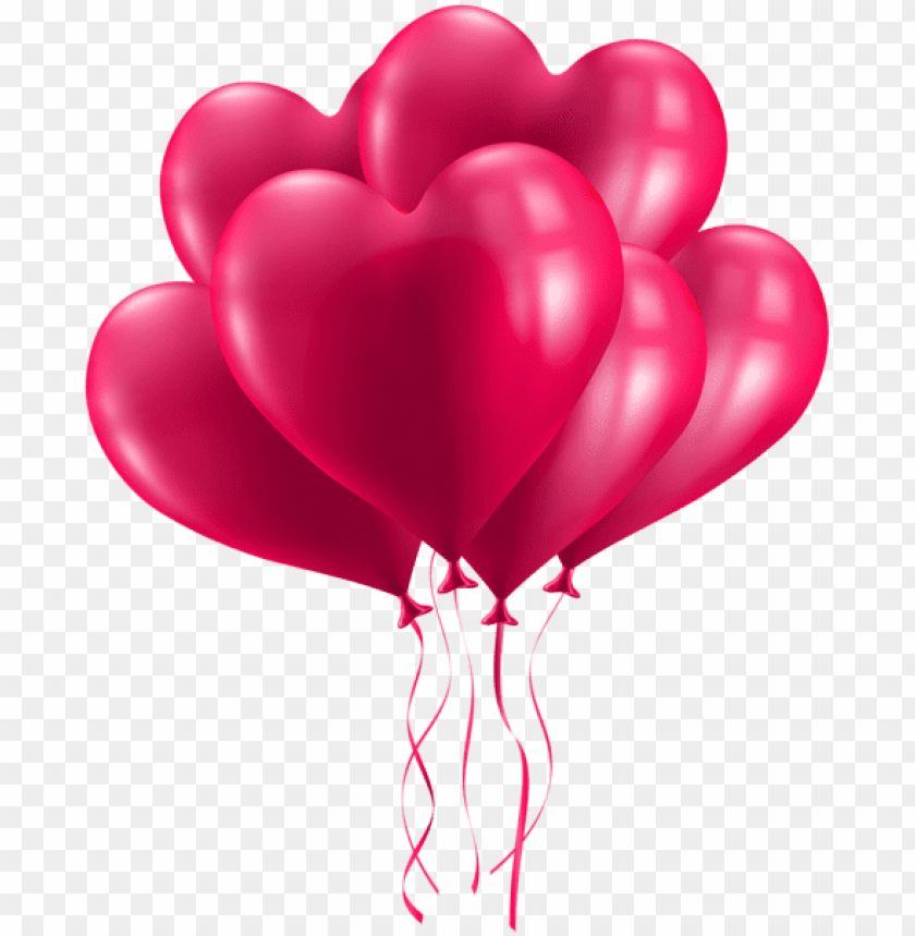 Download Bunch Of Heart Balloons Png Images Background | TOPpng