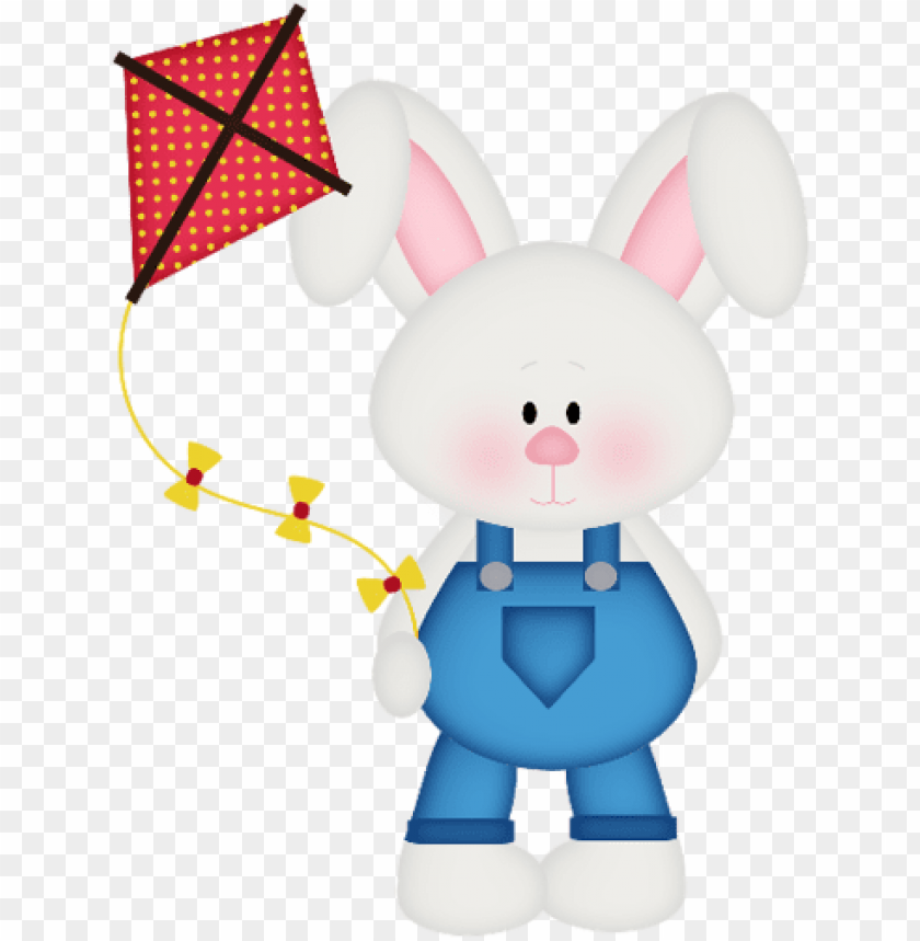 bunny flying kite - rabbit, kite
