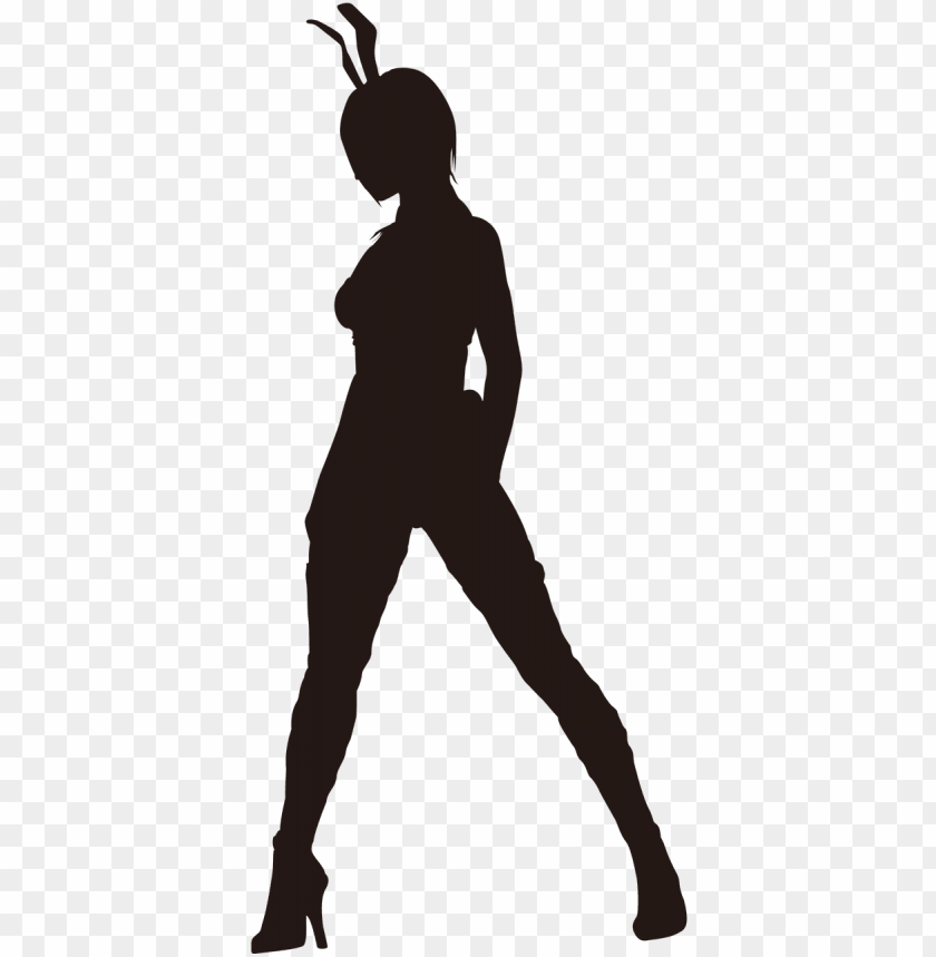 Bunny Girl Silhouette Png Image With Transparent Background Toppng - bunny girl roblox shirt