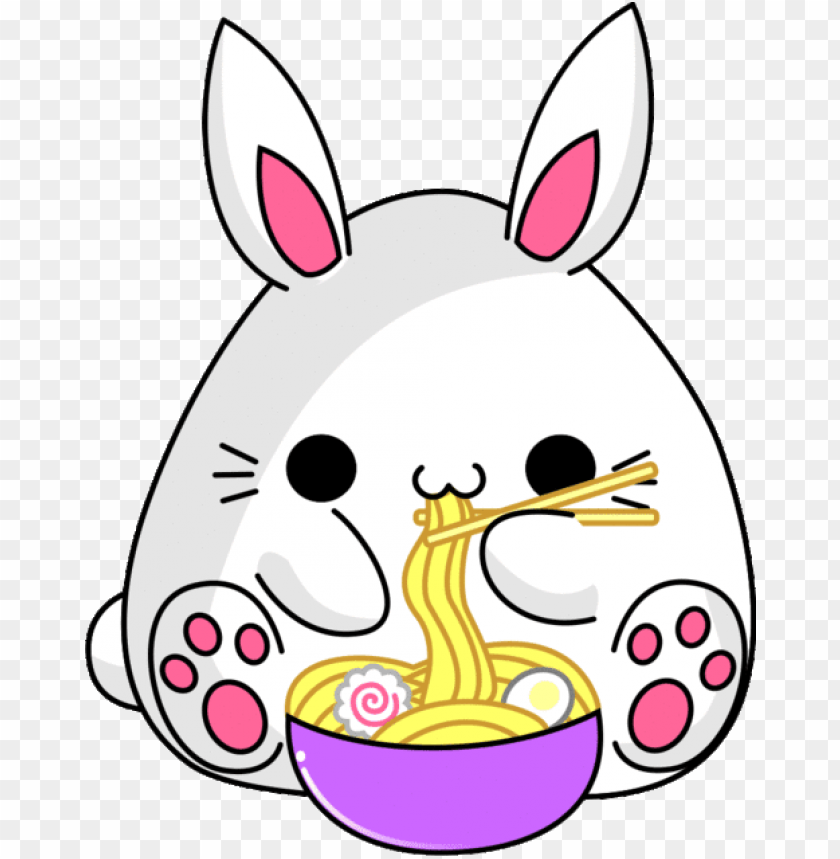 bunny ramen cute gifs kawaii png kawaii kawaii bunny bunny eating noodles gif PNG transparent with Clear Background ID 201294