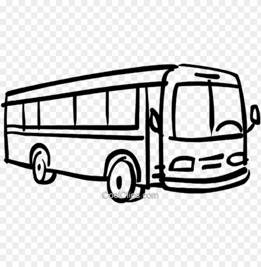 Bus Royalty Free Vector Clip Art Illustration - Clip Art Of Bus PNG Transparent Background