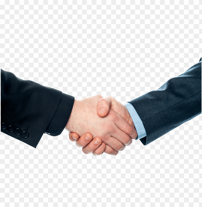 Transparent background PNG image of business handshake - Image ID 10608