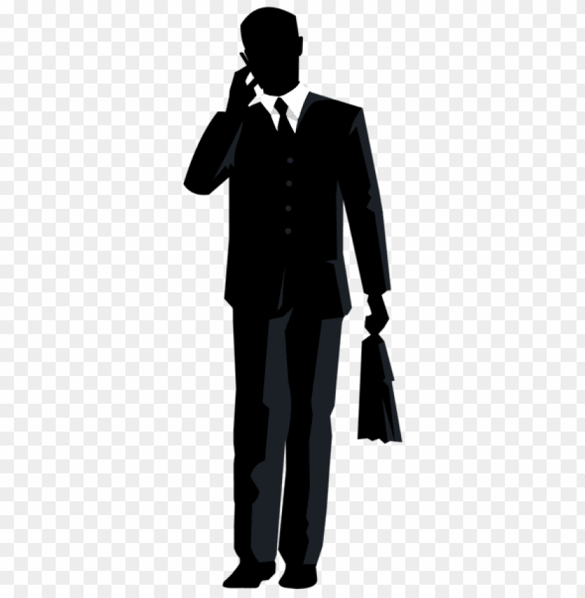 Transparent businessman silhouette PNG Image - ID 48509