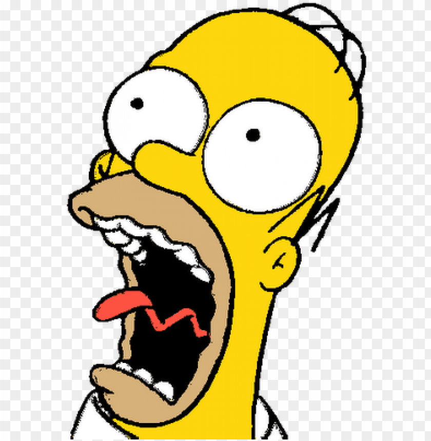But She Kept Screaming - Homer Screaming Transparent PNG Image With Transparent Background