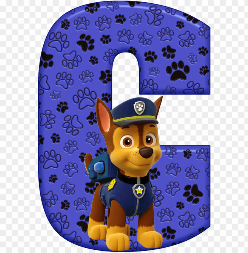 paw patrol letter c PNG image with 