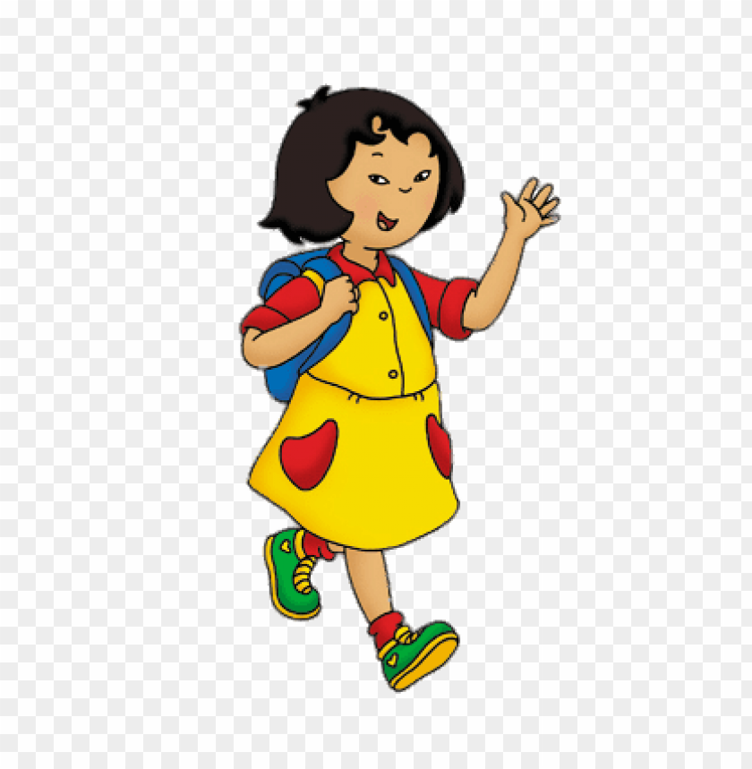 at the movies, cartoons, caillou, caillou's friends sarah walking to school, 