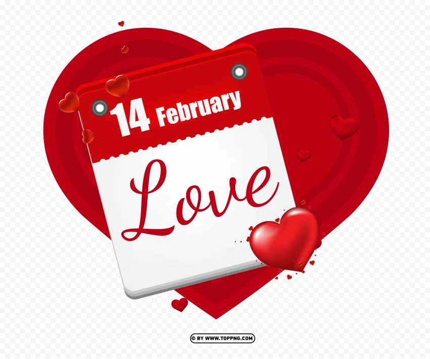 calendar 14 february happy valentines day with heart background png , love anniversary,
happy valentine,
love sign,
valentine couple,
abstract heart,
heart banner