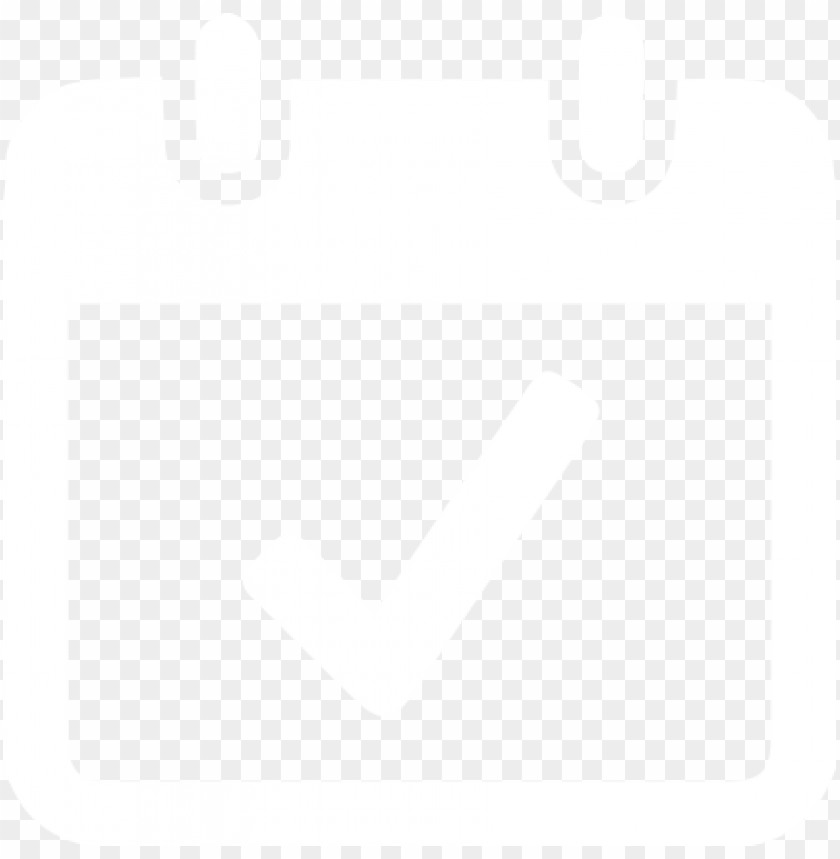 Calendar-icon - Agenda White Icon PNG Transparent Background