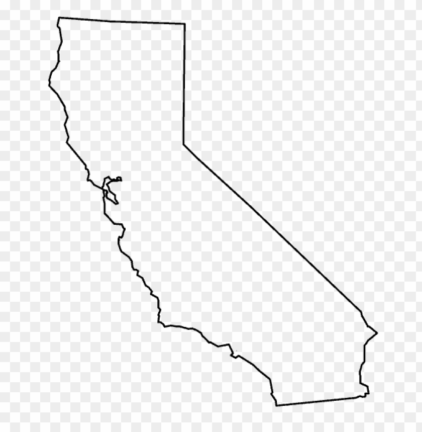 california outline PNG image with transparent background | TOPpng