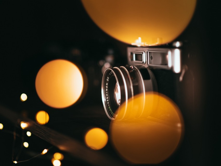 camera, bokeh, blur, lights, lens
