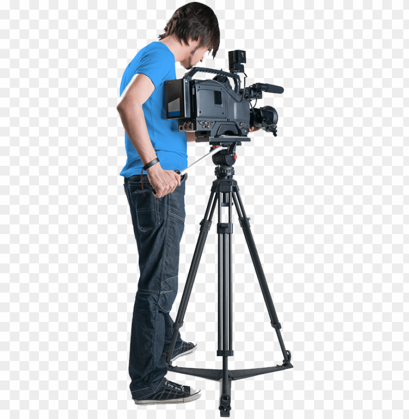 cameraman journalist reporter cut out PNG transparent with Clear Background ID 233110