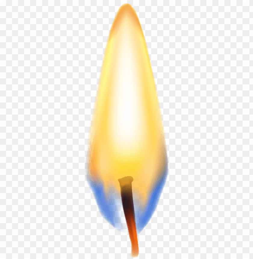 PNG image of candle flame transparent with a clear background - Image ID 52347