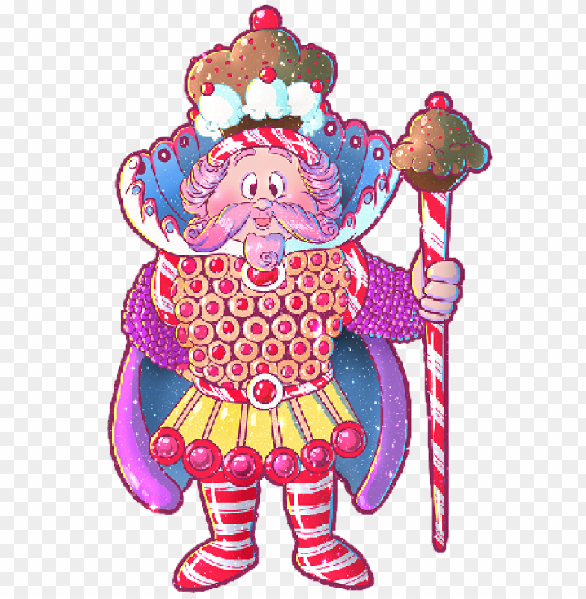 food, character, candy land, man, crown, people, candy