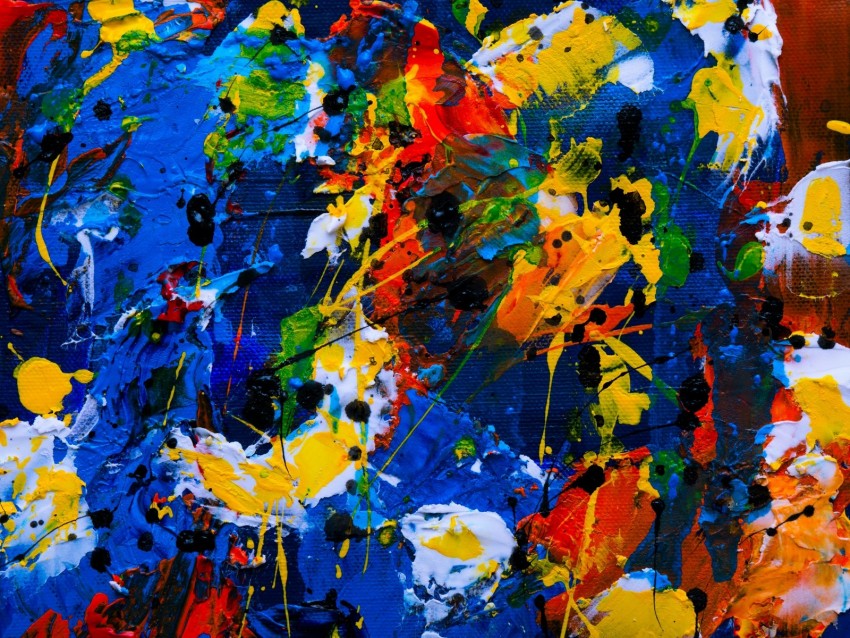 canvas, paint, brushstrokes, colorful, abstraction, modern art