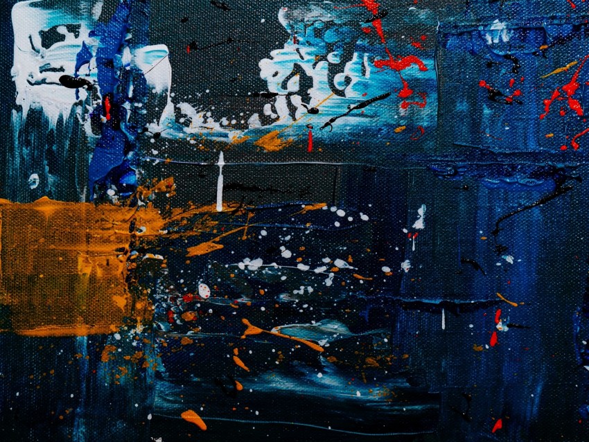 canvas, paint, texture, spots, embossed, blue