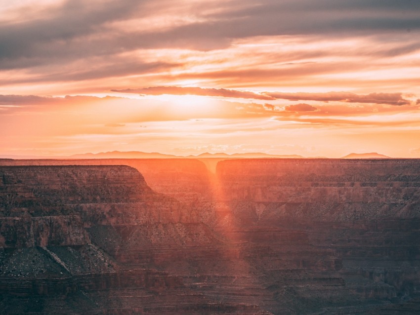 canyon sunrise sunshine clouds landscape 4k wallpaper