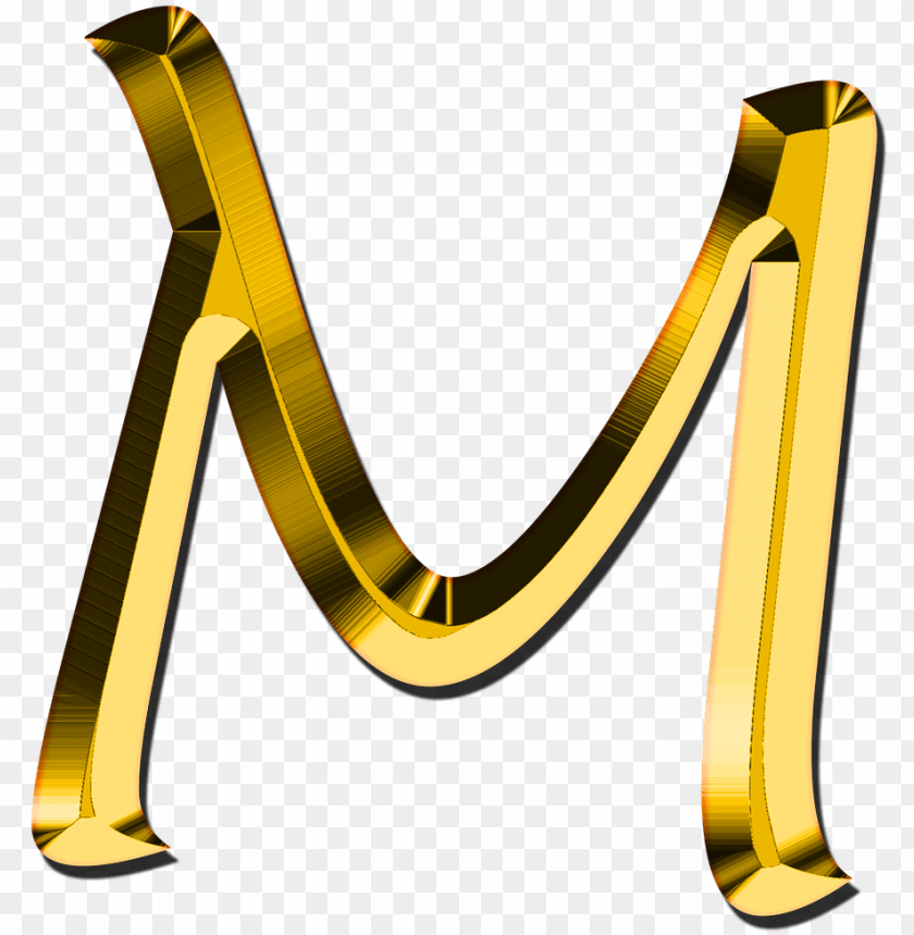 capital letter m letter m gold PNG transparent with Clear Background ID 175085