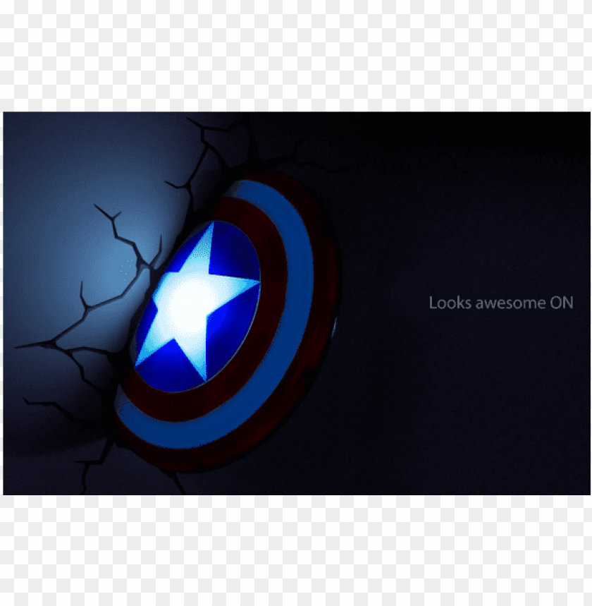 captain america marvel 3d shield wall light PNG image with transparent  background | TOPpng