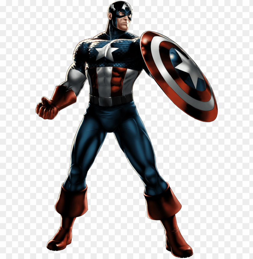 captain america portrait art - marvel avenger captain america PNG image with transparent background@toppng.com