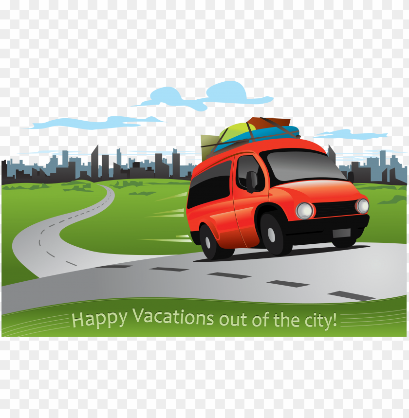 car driving on a road cartoon PNG image with transparent background | TOPpng