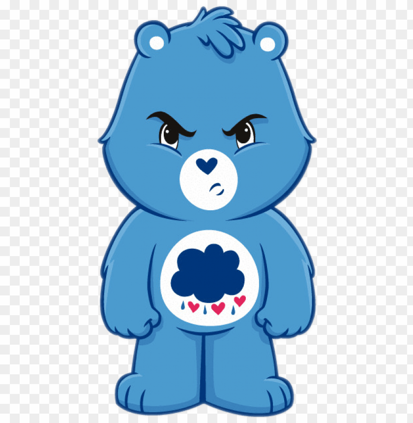 care bear png high-quality image - sticky pig care bears grumpy bear wall graphic decal PNG image with transparent background@toppng.com